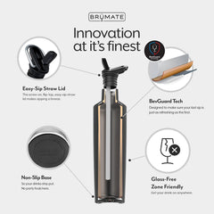 BrüMate ReHydration Mini insulated body preserves temperature during activities.