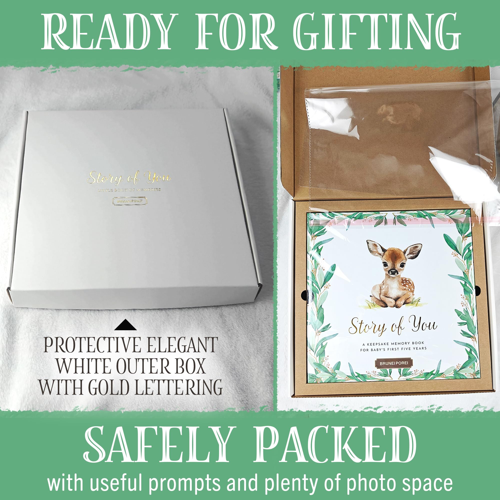 BRUNEI POREI gold-foil-detail adds luxurious touch for gifting