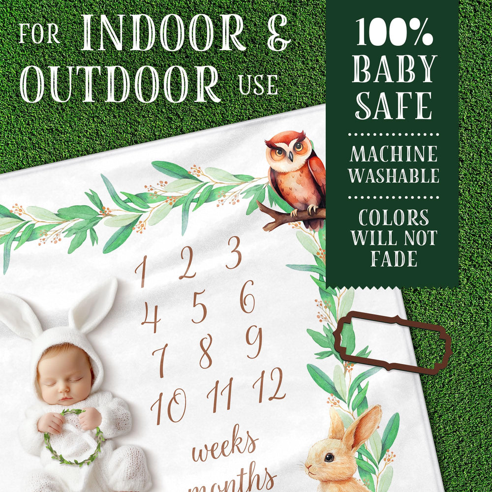 BRUNEI POREI Woodland animals print detail adds gender-neutral charm