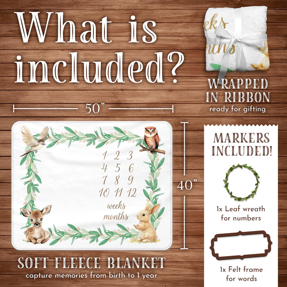 BRUNEI POREI Milestone Blanket used in monthly photo sessions with baby