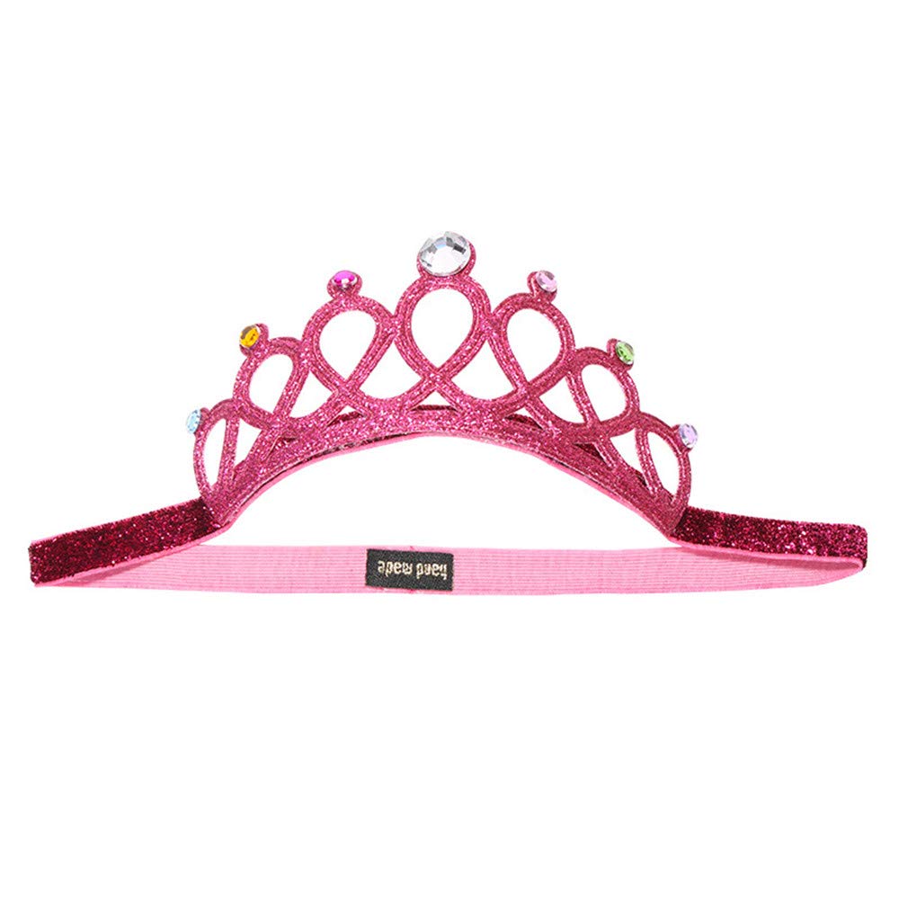 B&S FEEL rose red crown worn by toddler during birthday celebrations