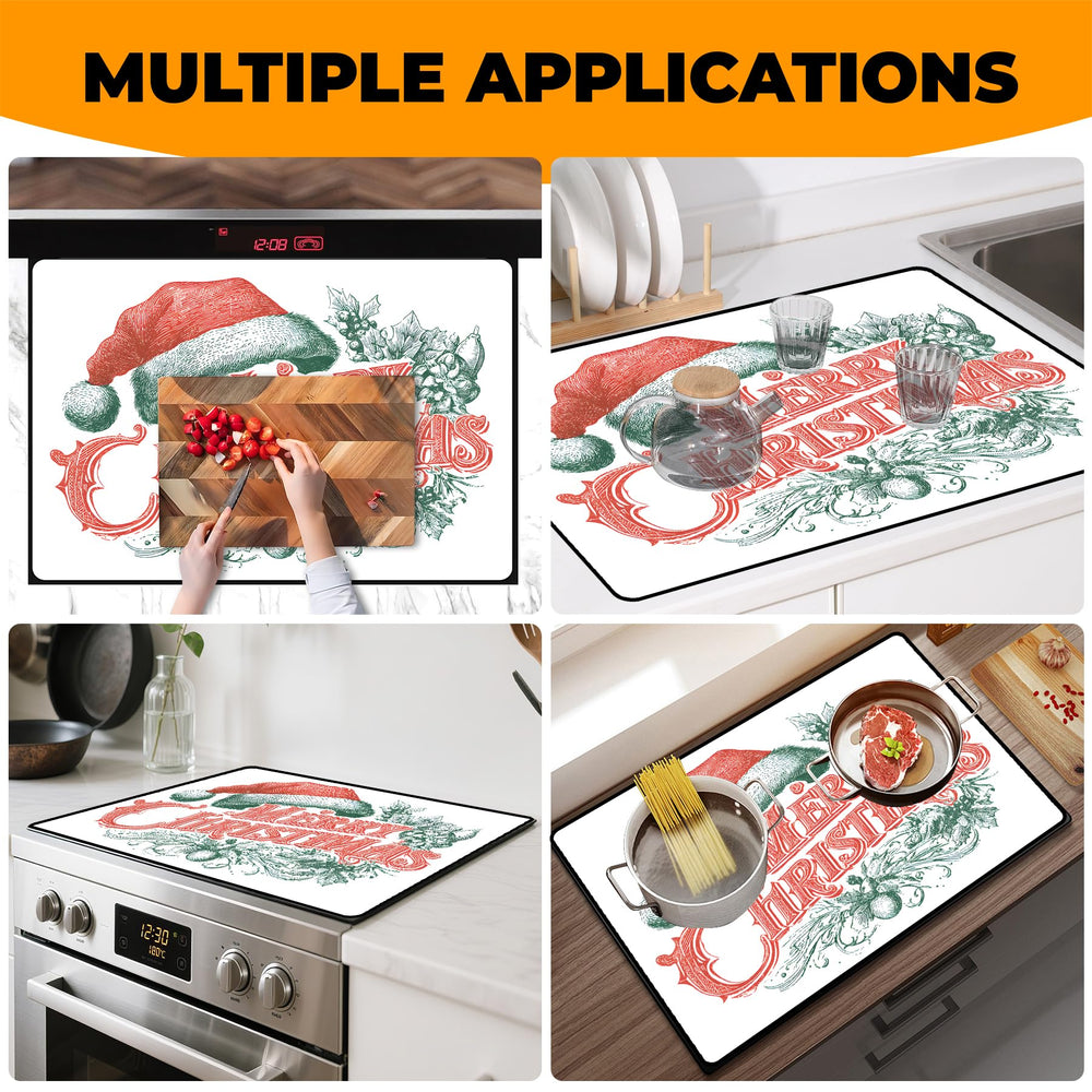 BSFHH heat-resistant mat protects stovetop from spills during holiday cooking