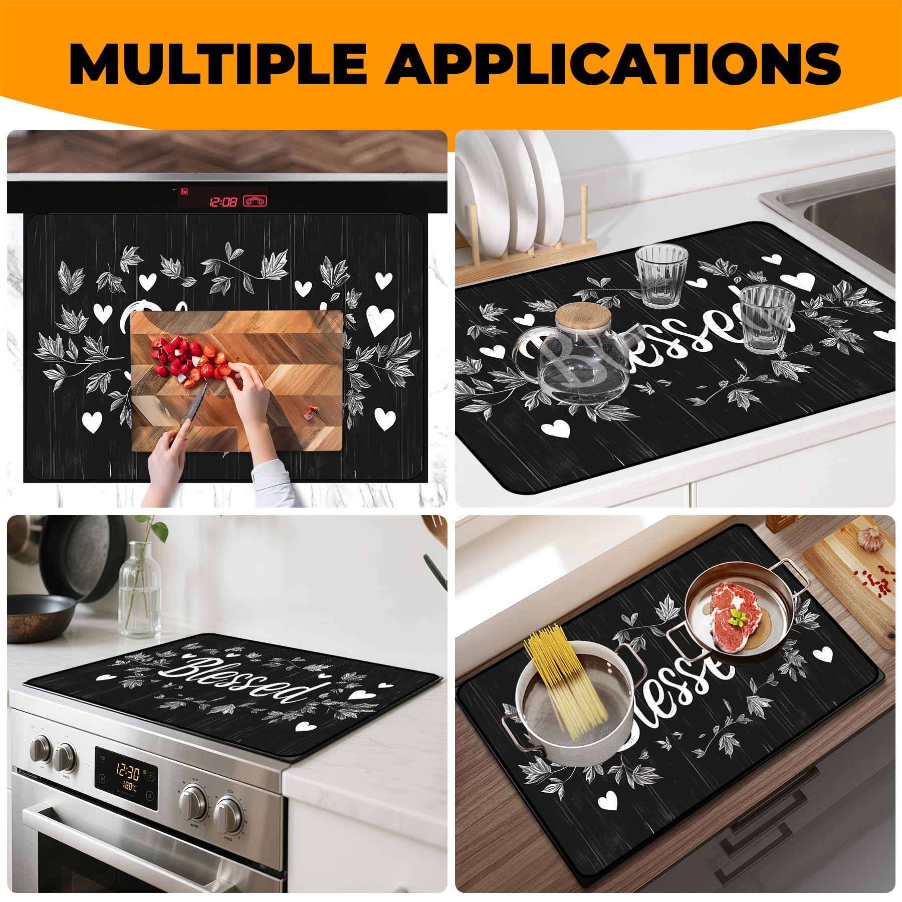 BSFHH non-slip design helps keep ingredients and tools steady.