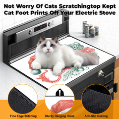 BSFHH scratch-resistant stovetop cover minimizes mess and cleans easily