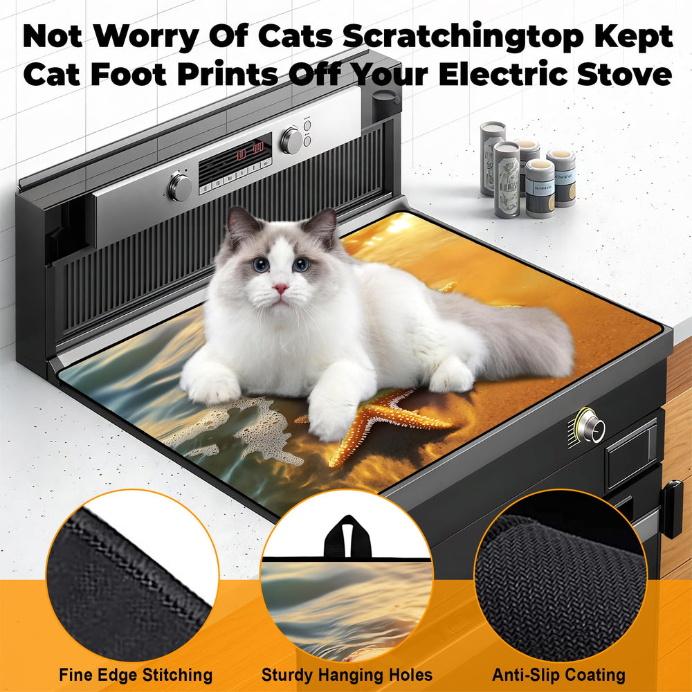 BSFHH stove top cover folded for convenient storage and cleanup