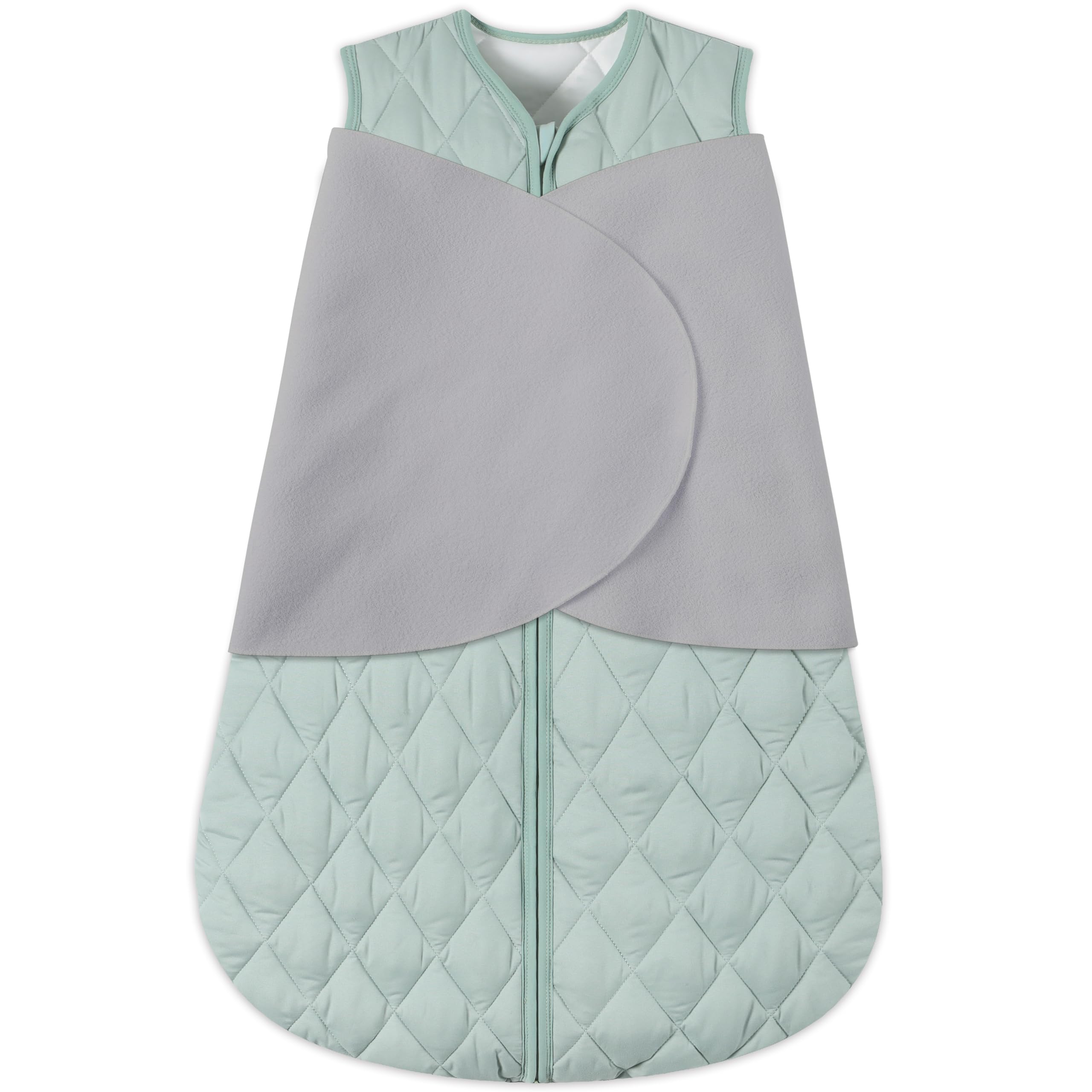 BSTOPPT Newborn Sleep Sack Green with wings provides secure, cozy sleep.