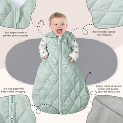 BSTOPPT reverse zipper bottom enables easy diaper changes without unswaddling.