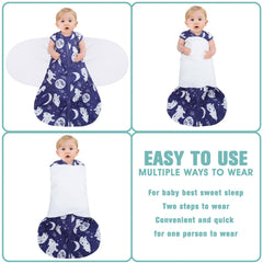 BSTOPPT newborn sleep sack 3-way adjustable aids quick transitions