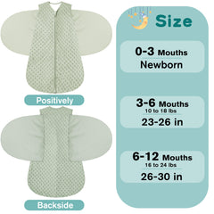 BSTOPPT newborn sleep sack 3-way adjustment demonstrates customized fit.