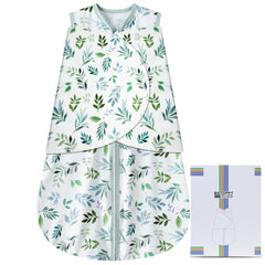 BSTOPPT newborn sleep sack leaf for 6-12 months promotes breathable crib sleep.