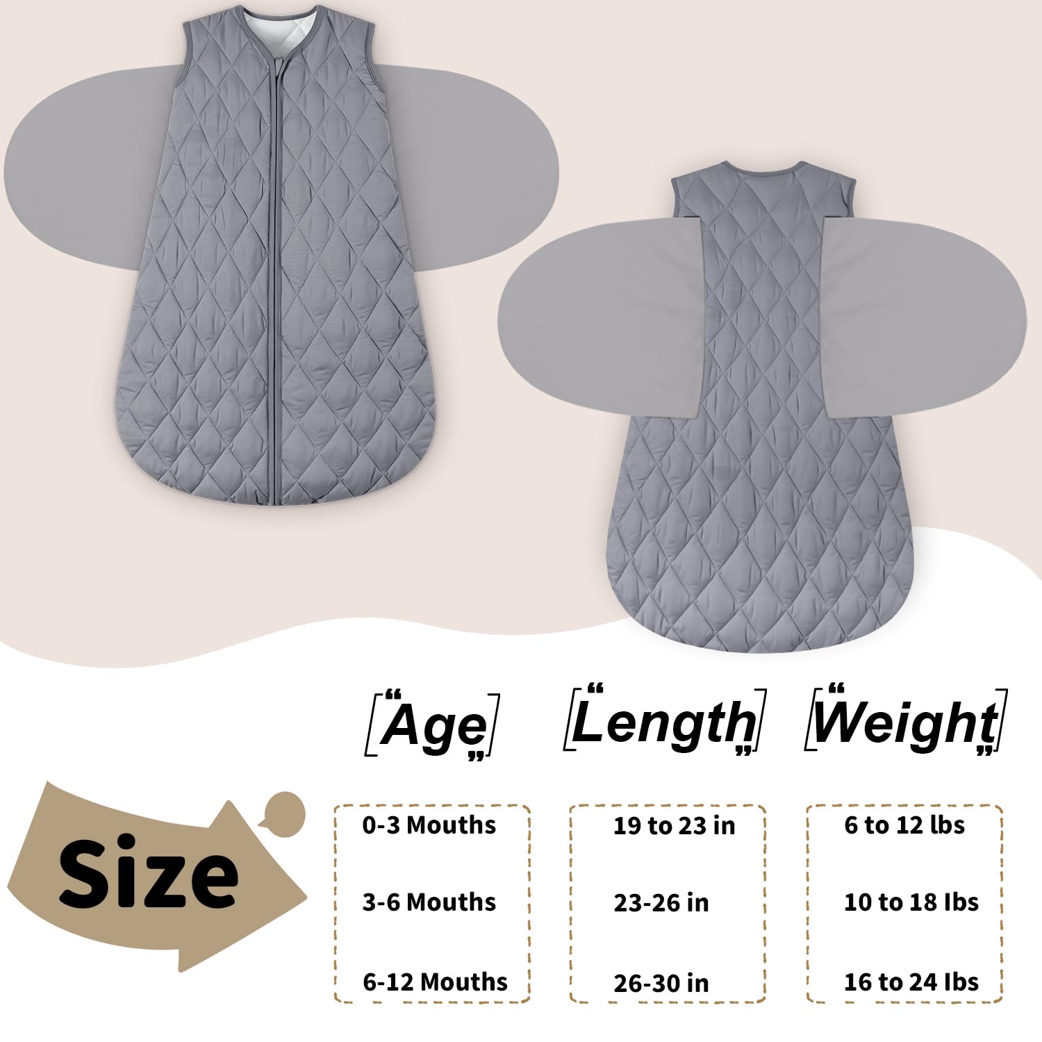 BSTOPPT soft cotton wings provide gentle comfort and safety in bed