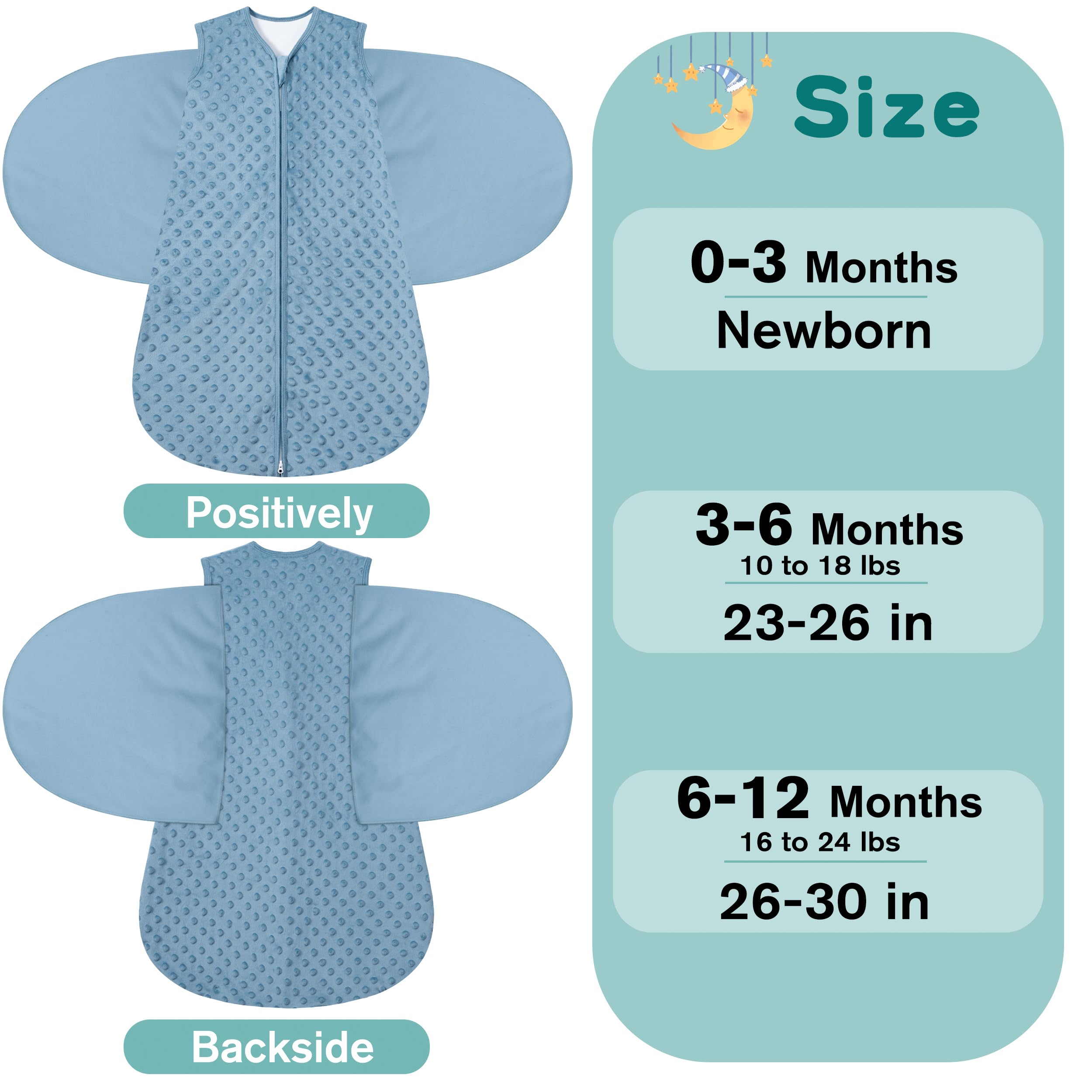 BSTOPPT reverse-zip bottom enables easy diaper changes