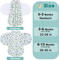 BSTOPPT reverse-zip design supports easy diaper changes without un-swaddling.