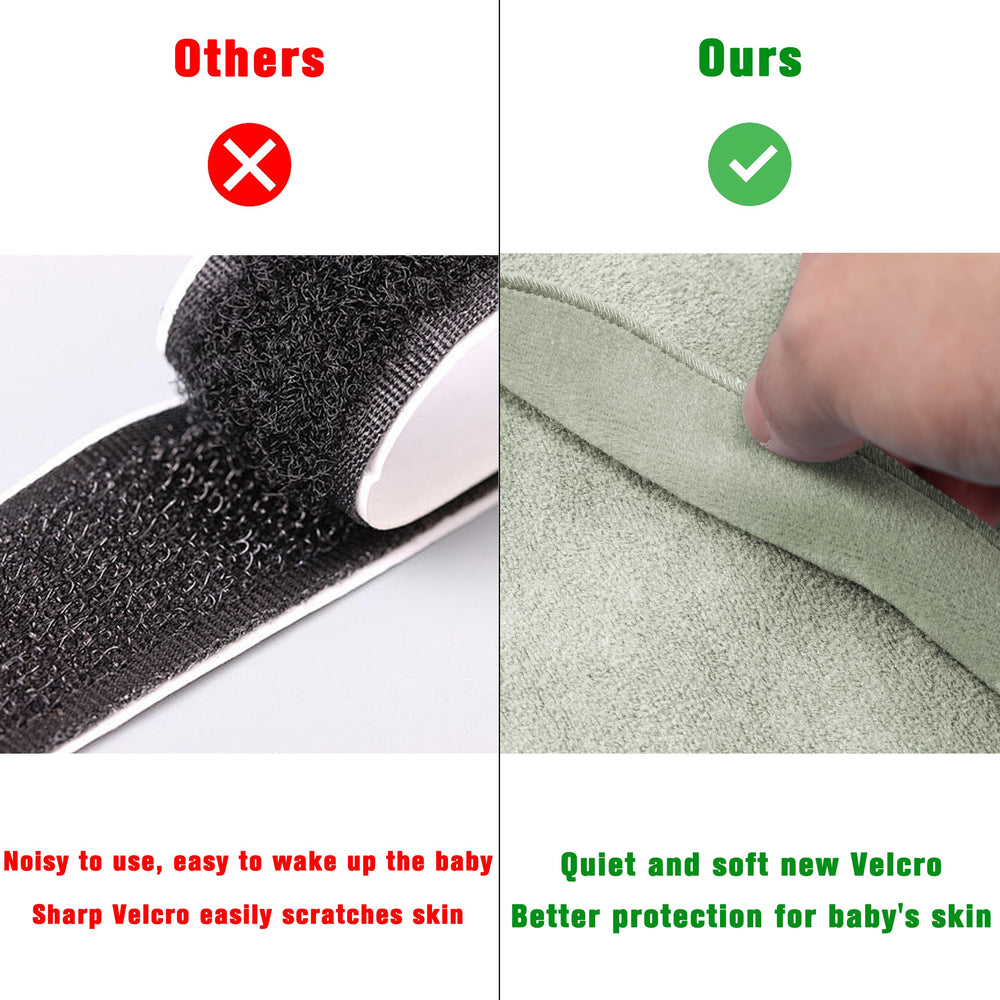 BSTOPPT sleep sack reverse zipper enables diaper changes without unswaddling.
