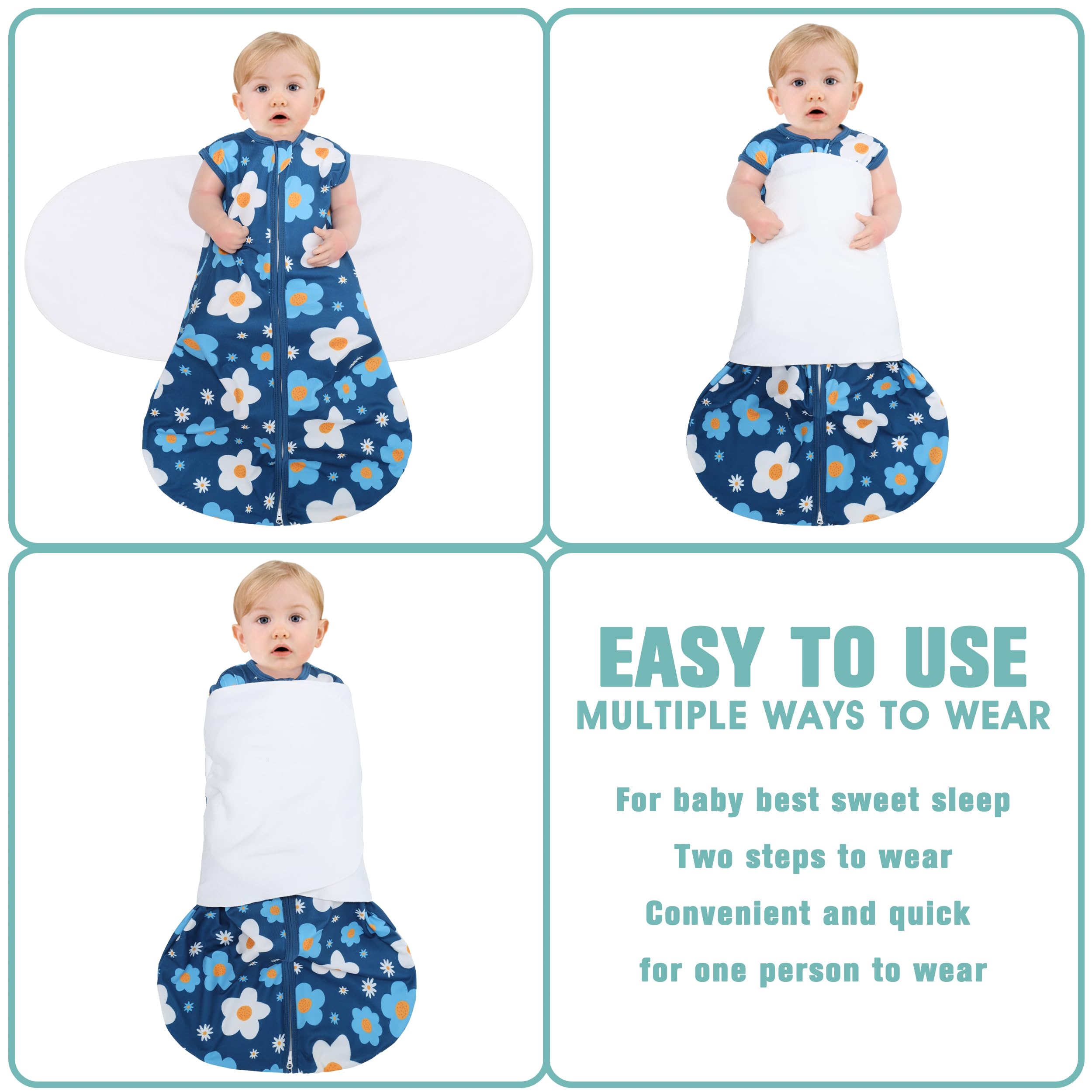 BSTOPPT swaddle wings soft cotton deliver safer, comfortable swaddling without Velcro