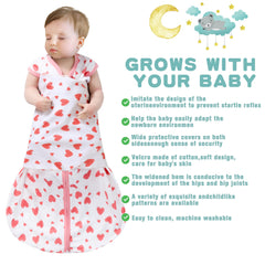 BSTOPPT swaddle wings in soft cotton fabric enabling gentle swaddling without harsh Velcro.