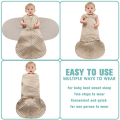 BSTOPPT swaddle wings use soft cotton for secure, gentle wrapping
