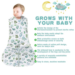 BSTOPPT 3way adjustable swaddle wings demonstrate flexible arm-in/arm-out use.