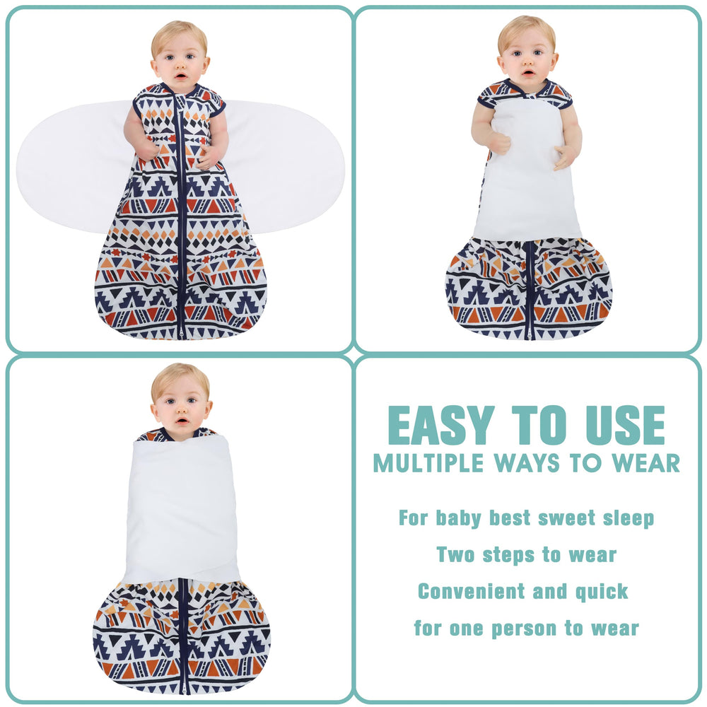 BSTOPPT 3-way adjustable swaddle demonstrating arm-in option