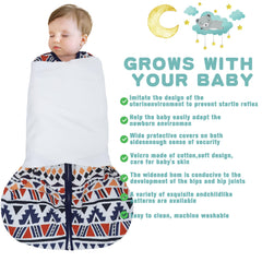 BSTOPPT soft cotton swaddle wings enable flexible 3-way swaddling