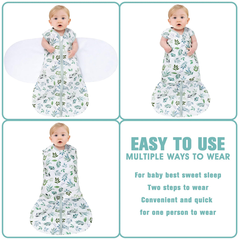BSTOPPT tog 0-5 rayon-cotton fabric swaddle suitable for mild seasons.