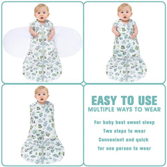 BSTOPPT tog 0-5 rayon-cotton fabric swaddle suitable for mild seasons.