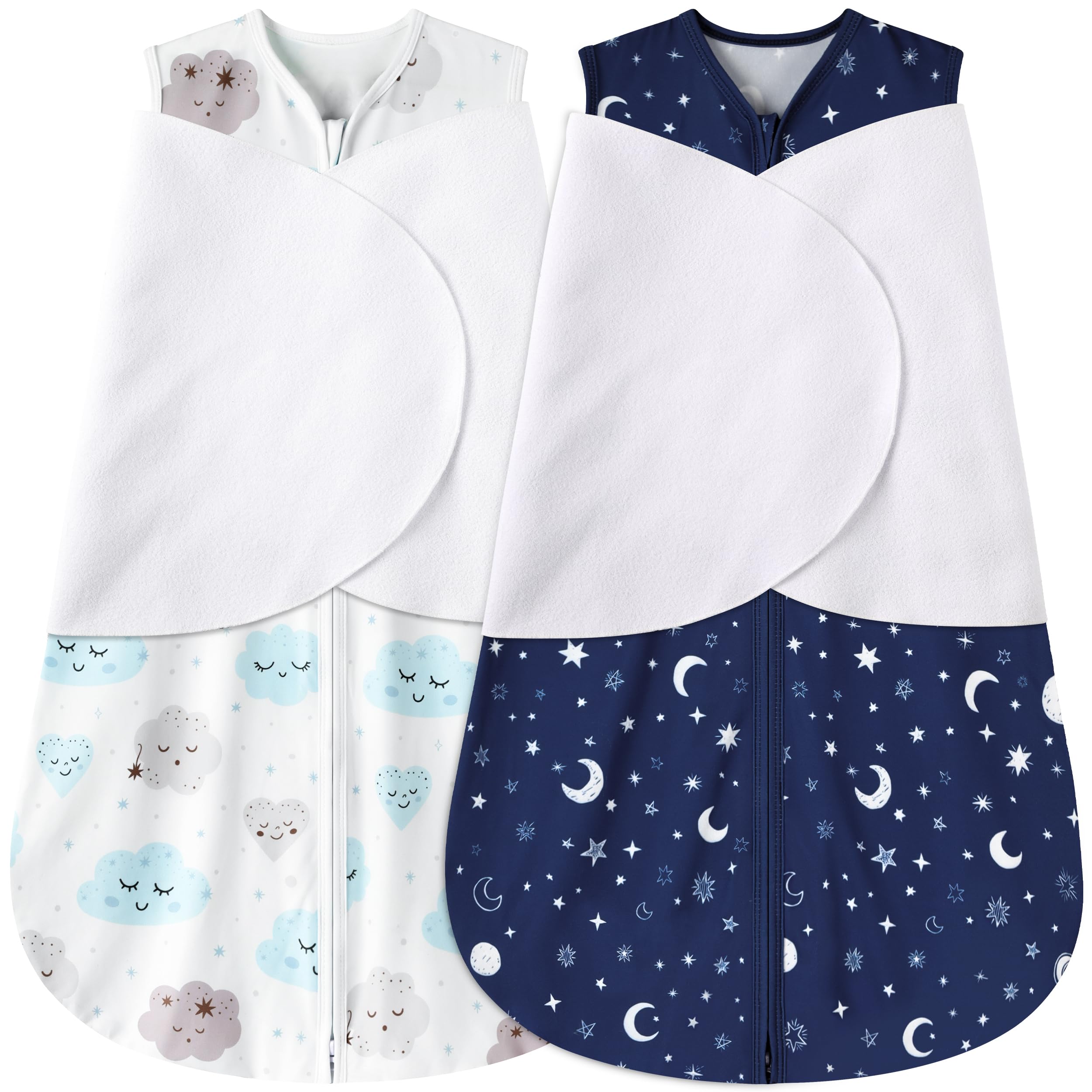BSTOPPT Newborn Sleep Sack with clouds promotes safe, cozy sleep.