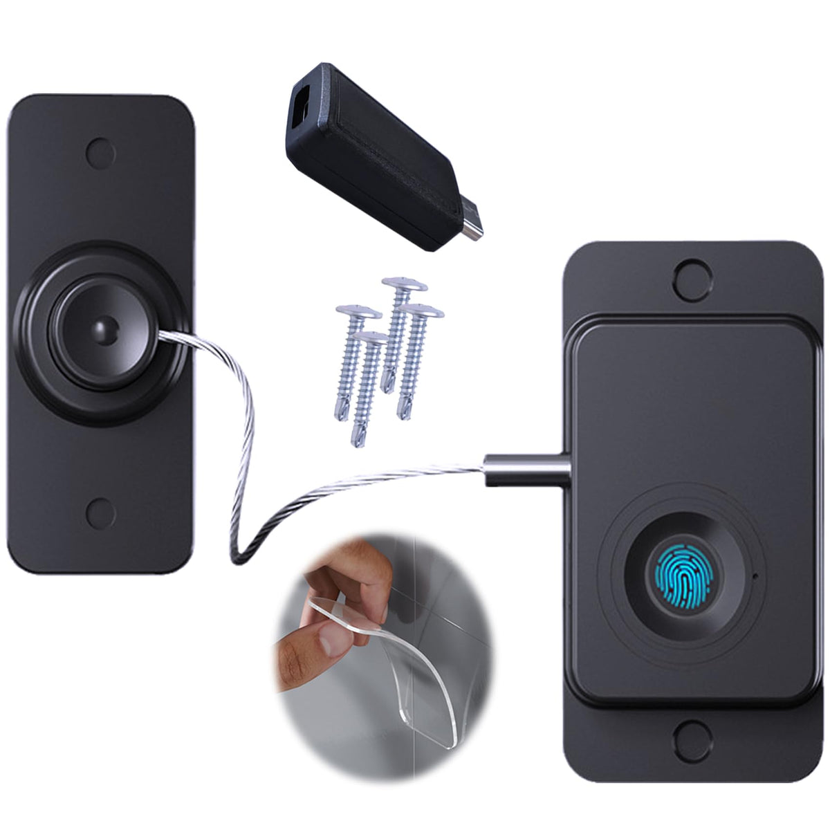 Bstsilver fingerprint lock on fridge enables quick biometric access and child safety.