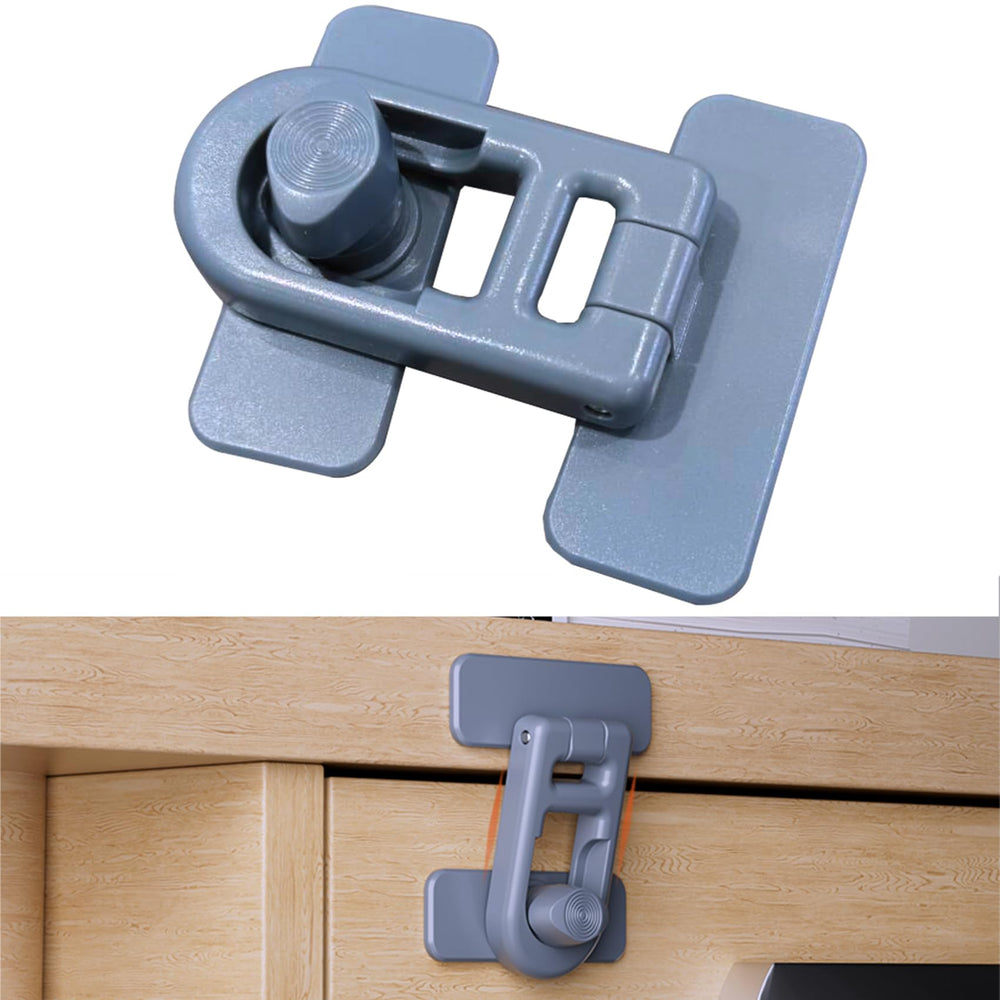 Bstsilver Refrigerator Lock shows a 90-degree spin for quick one-hand operation.