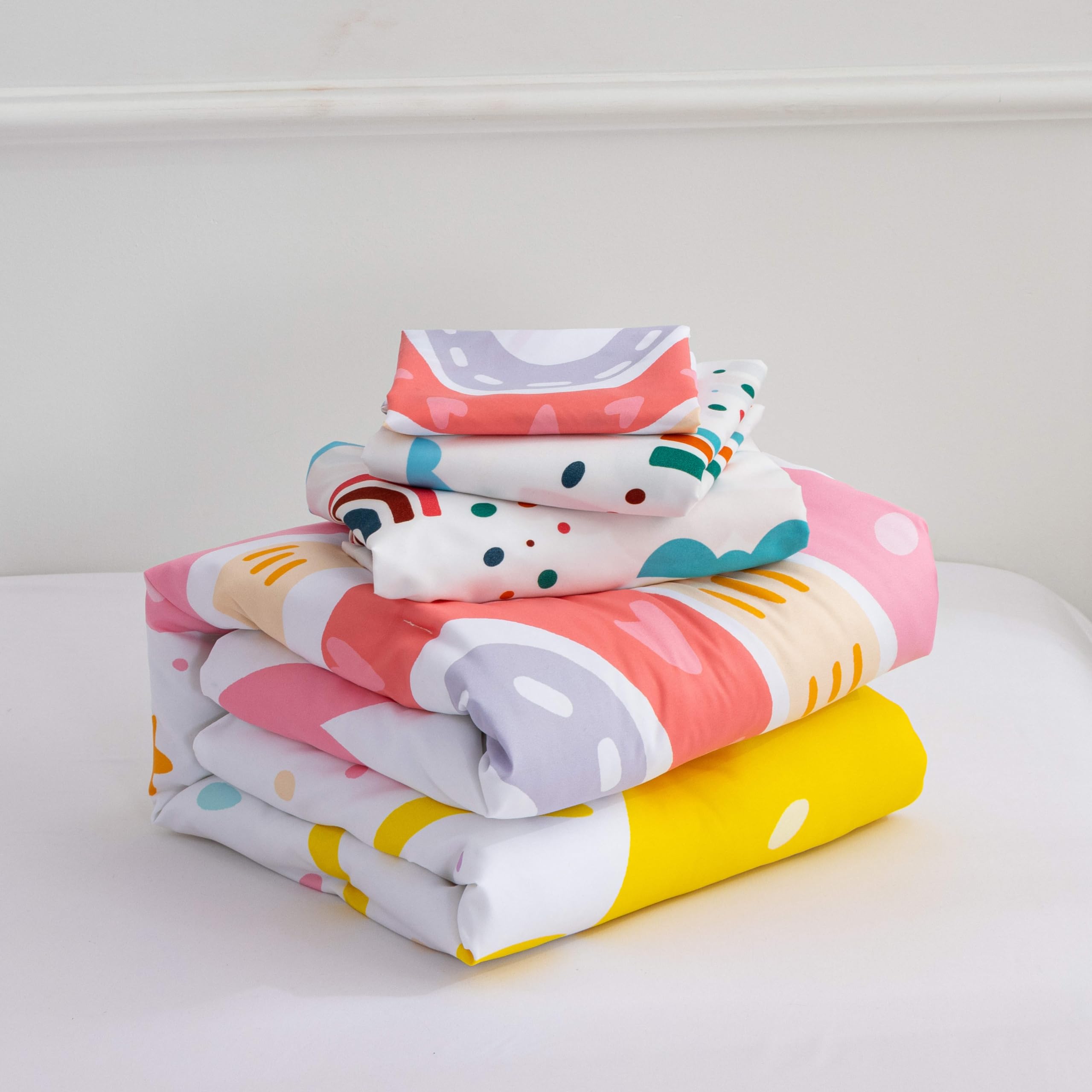 Btargot cozy bedroom setup with rainbow hearts and stars theme