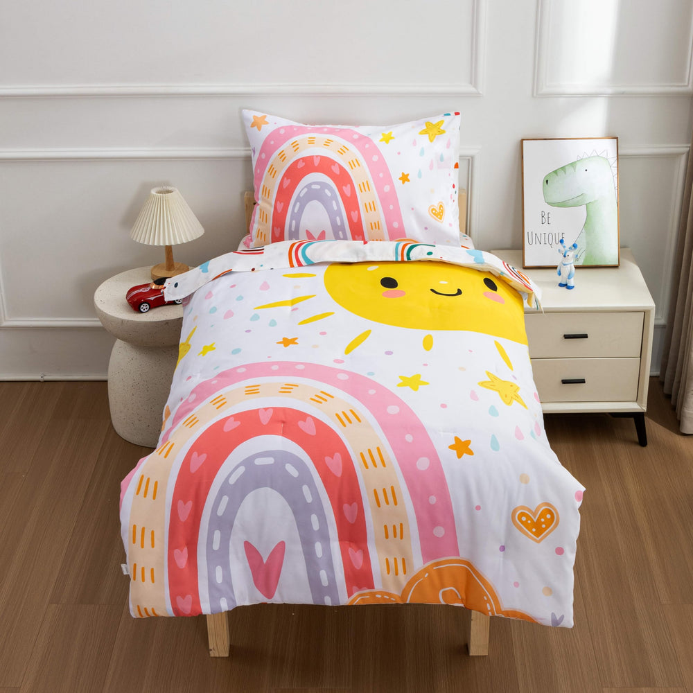 Btargot toddler bottom sheet fits standard toddler beds securely