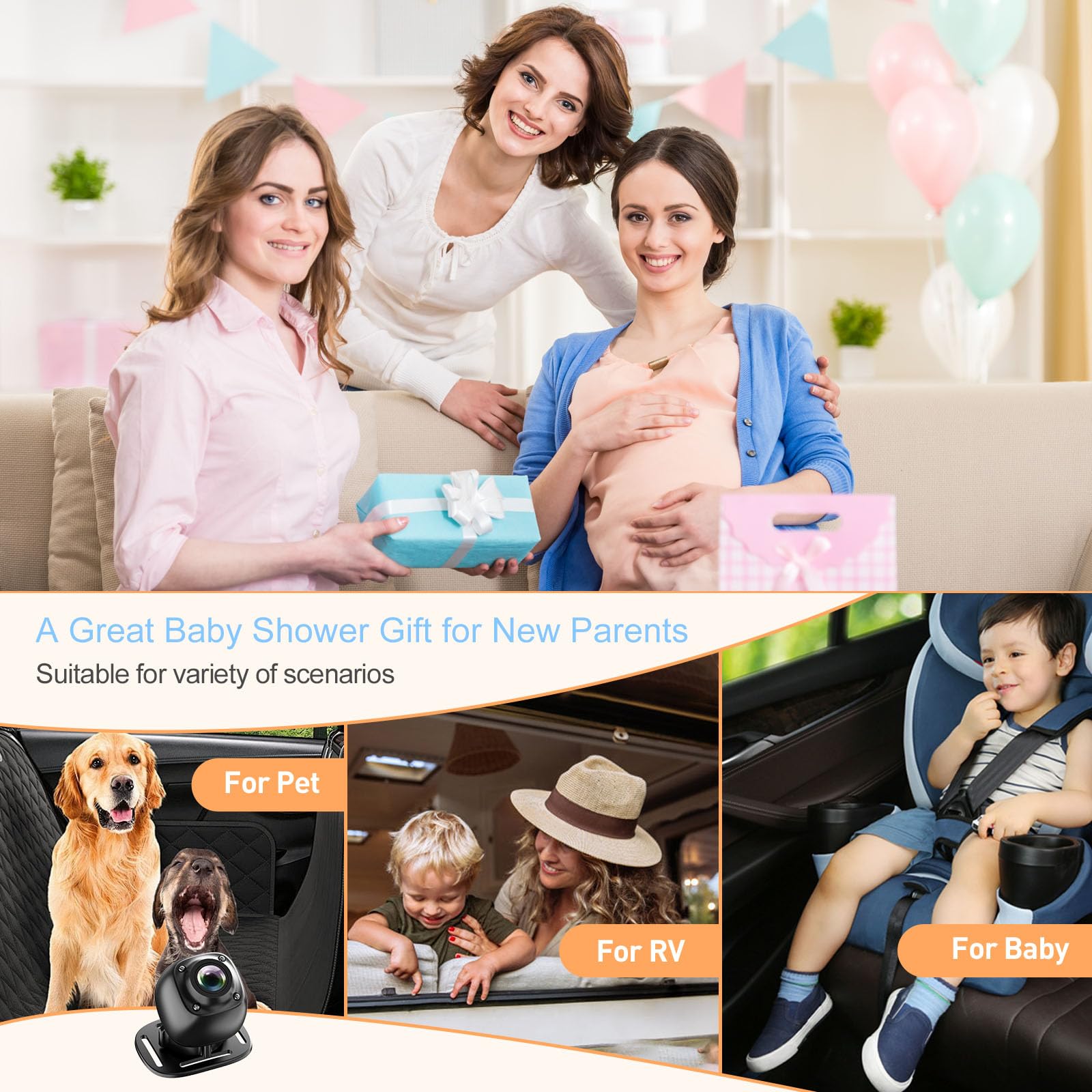 BTLMEMO headrest strap attachment enables quick secure installation