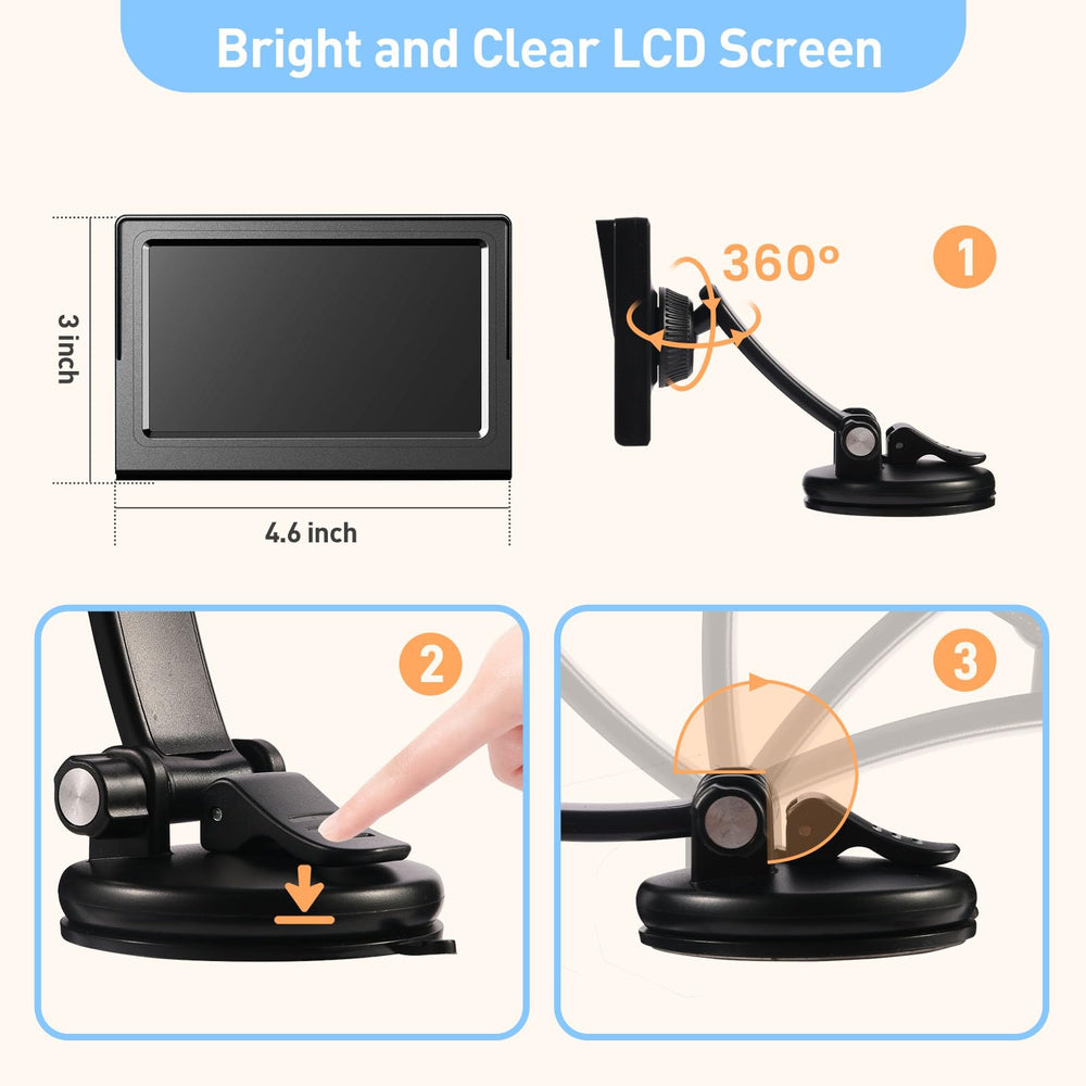 BTLMEMO two babies backseat view helps you stay connected with both kids