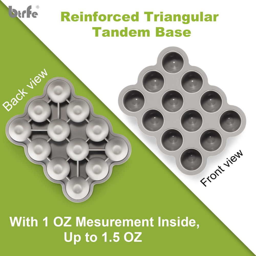 btrfe silicone tray ideal for breast milk storage and purees