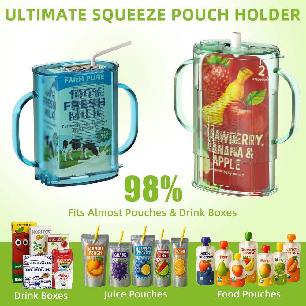btrfe pouch holder upright or inverted use for purees or drinks
