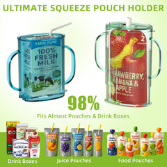 btrfe pouch holder upright or inverted use for purees or drinks