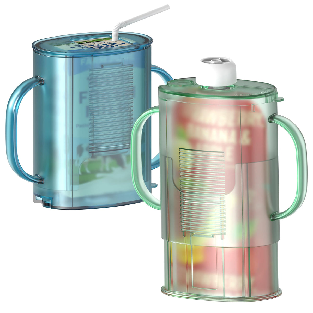 btrfe pouch holder no-squeeze in use preventing spills during toddler snack time