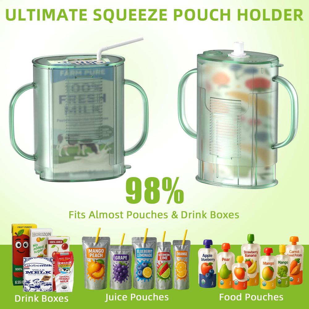 btrfe pouch holder universal compatibility fits most pouches and juice boxes
