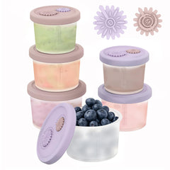 btrfe silicone baby food containers 4oz ideal for purees and breastmilk storage