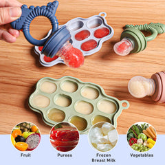 btrfe silicone mesh pouch teether with small holes.
