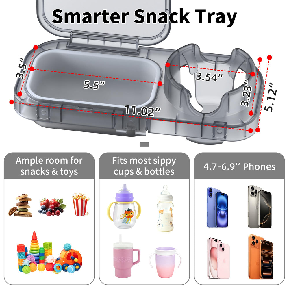 btrfe universal stroller snack tray universal fit works with Uppababy Vista V2 and more