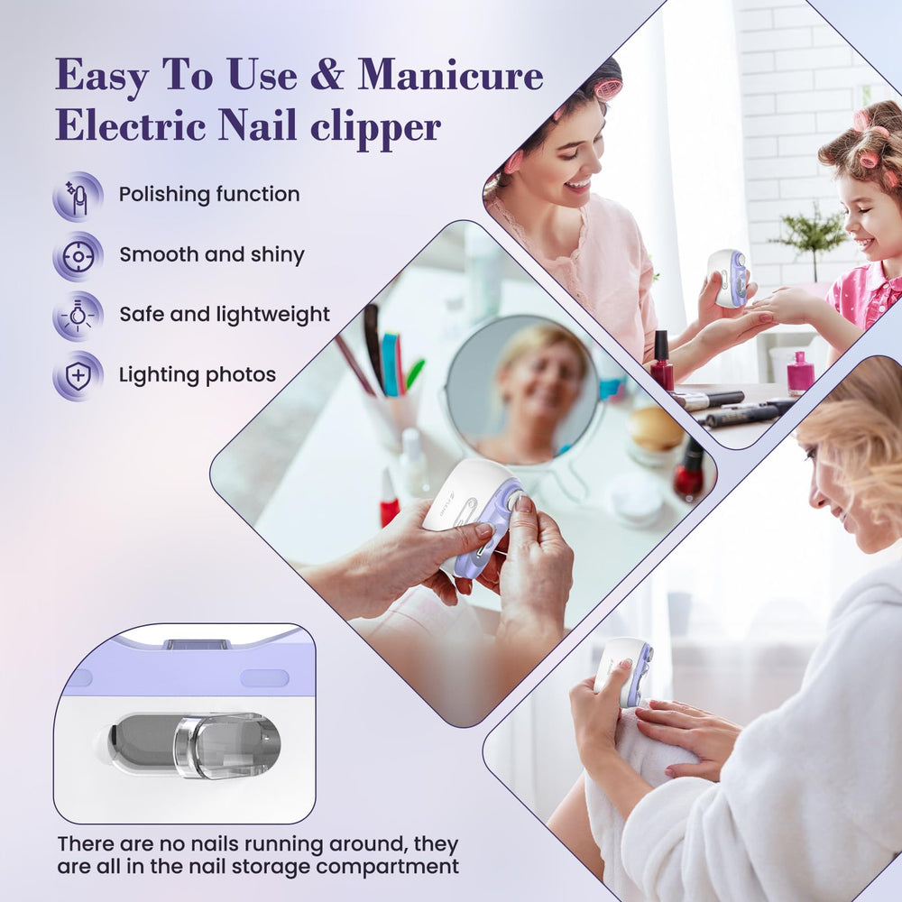 Bubbacare baby nail trimmer quiet operation for night care.