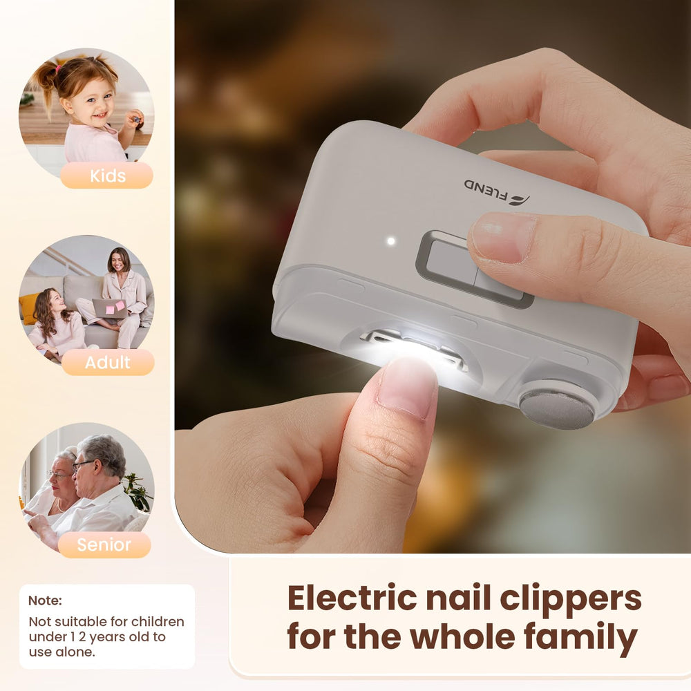 Bubbacare electric nail clipper two speeds for kids and seniors