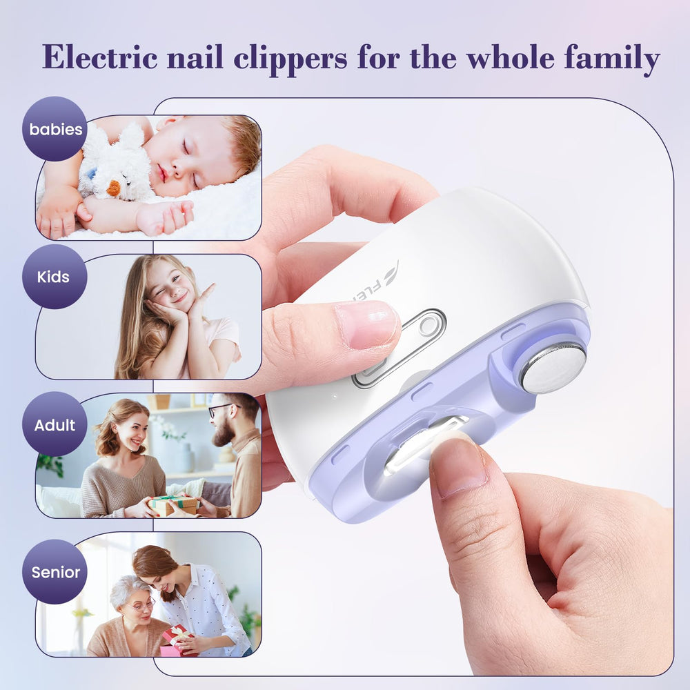 Bubbacare nail grinder two speeds for gentle or strong trimming.