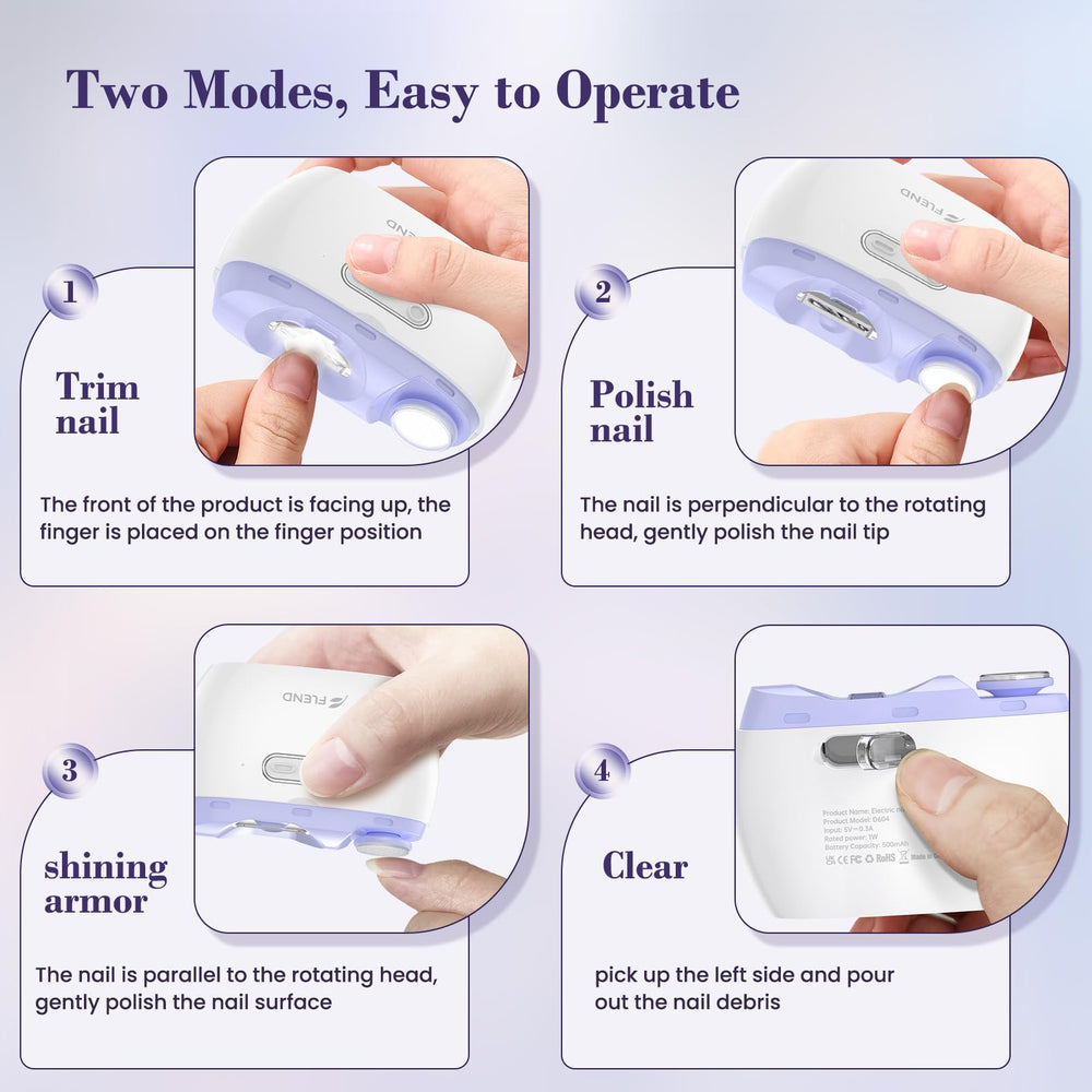 Bubbacare baby and elderly friendly clipper with one-button control.