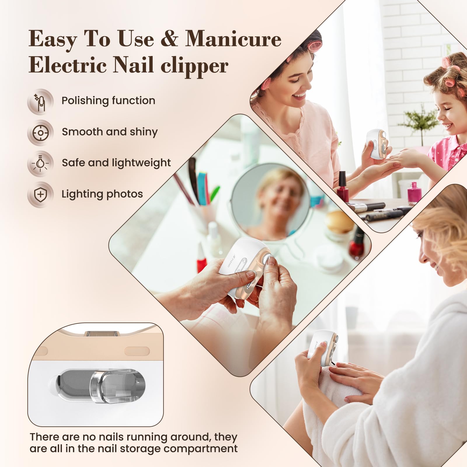 Bubbacare 40dB quiet design image for peaceful trims.