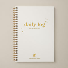 Bubbarino baby logbook cover in beige-gold with durable PU leather for daily use