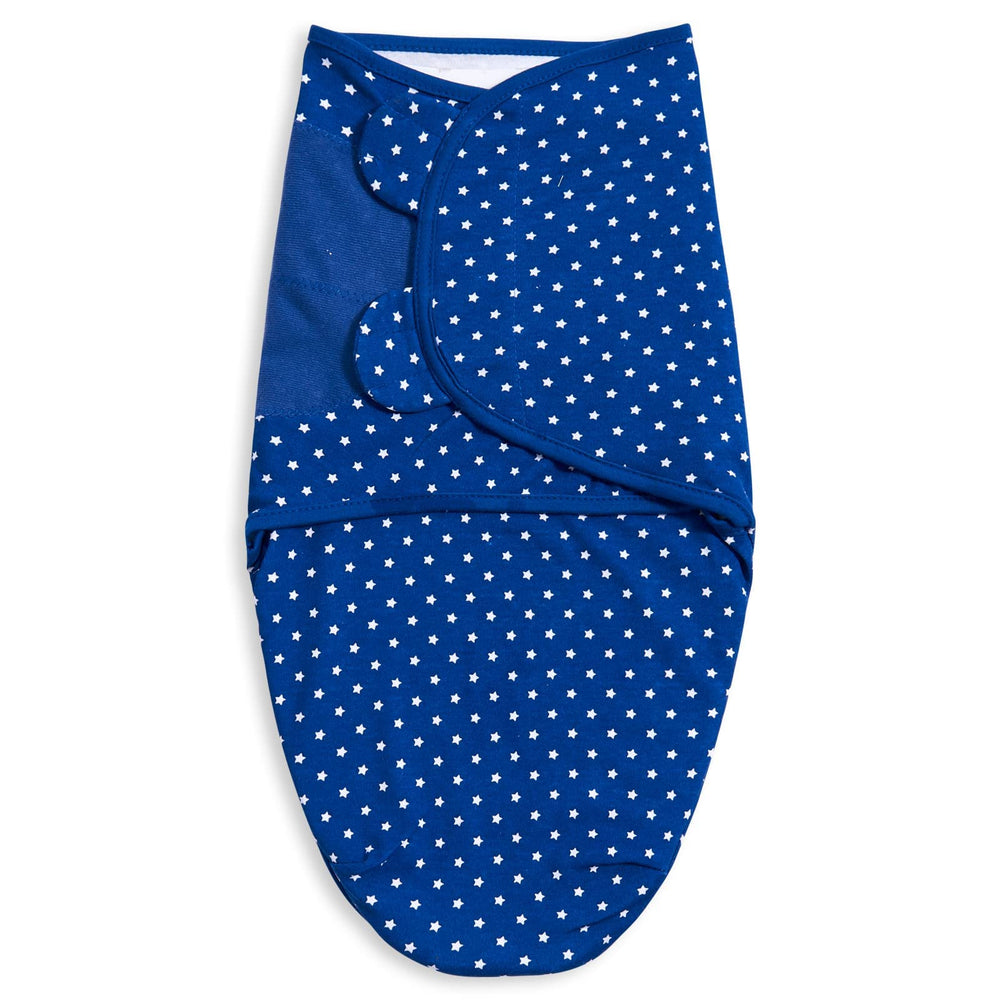 Bubble Bear swaddle blue womb-like design conveys soothing ambiance.