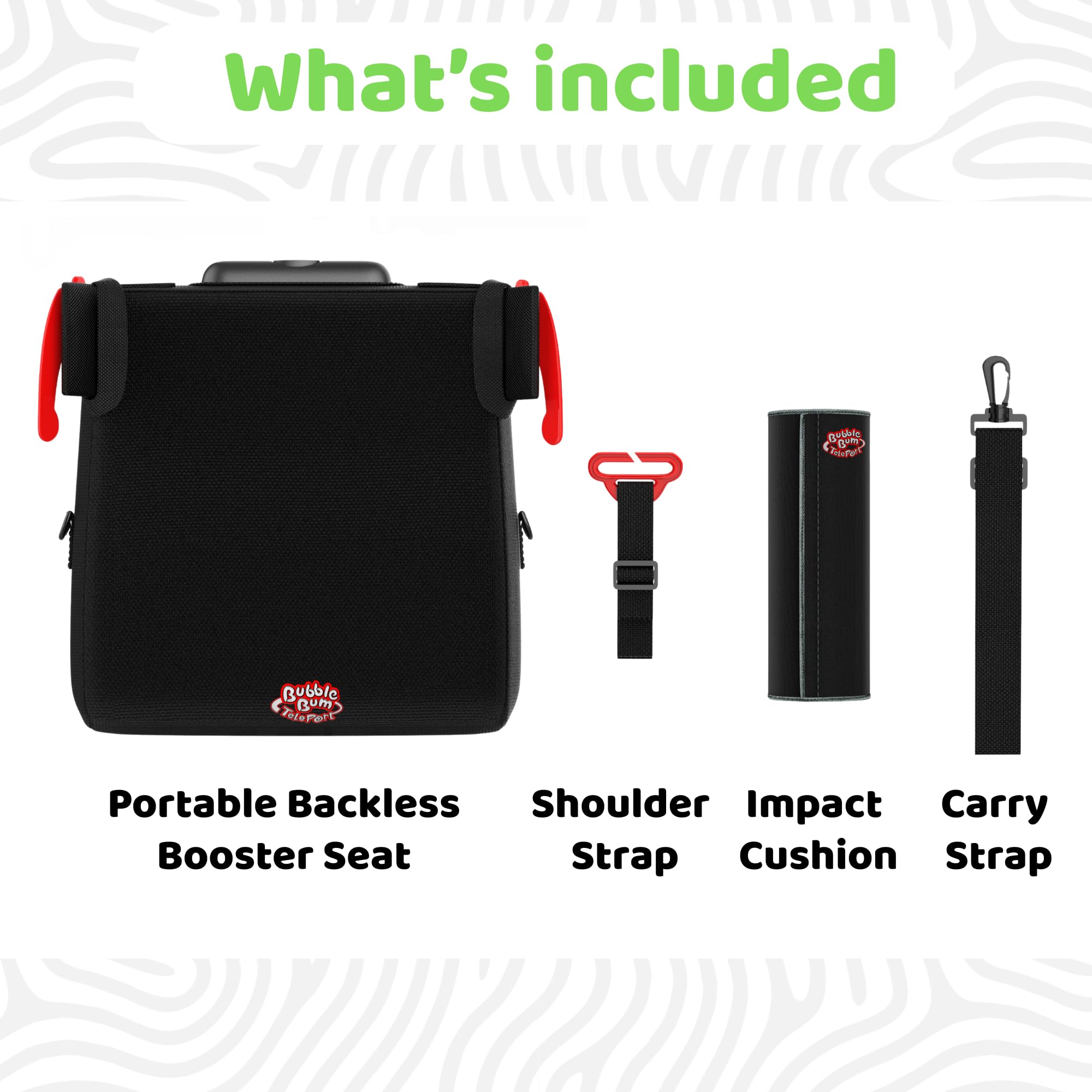 BubbleBum TelePort slim design stores neatly without sacrificing comfort.