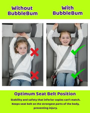 BubbleBum travel-ready booster storage - fits in diaper bag or glove box.